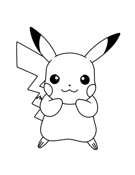 picachu para pintar|Dibujos de Pikachu para colorear. Imprima gratis A4